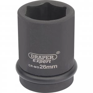 Draper Expert 3/4" Drive Hexagon Impact Socket Metric 3/4" 26mm