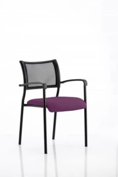 Brunswick Bespoke Colour Seat Black Frame Tansy Purple