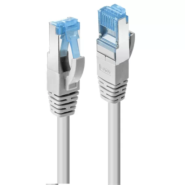 LINDY 45350 RJ45 Network cable, patch cable CAT 6A SF/UTP 0.30 m Grey