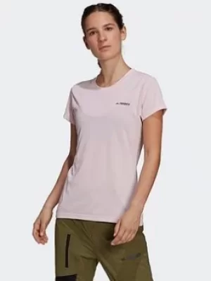 adidas Tivid T-Shirt, Pink, Size 6, Women