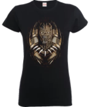 Black Panther Gold Erik Womens T-Shirt - Black - S