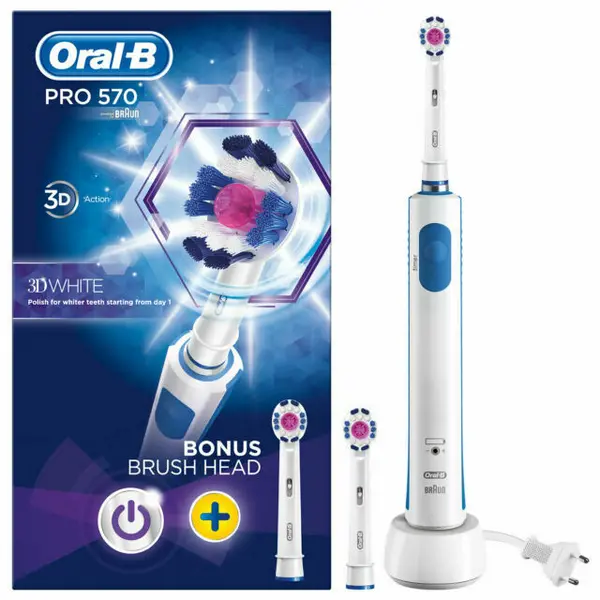 Oral B Pro 570 3D White Electric Toothbrush