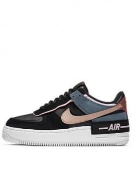 Nike Air Force 1 Shadow - Black/Brown, Size 4, Women