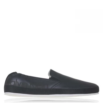 Calvin Klein Leather Slip On - Black