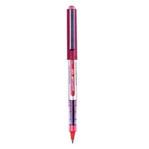 Uni Ball Eye Micro UB 150 Rollerball Pen Line 0.2mm Tip 0.5mm Red 12 Pack