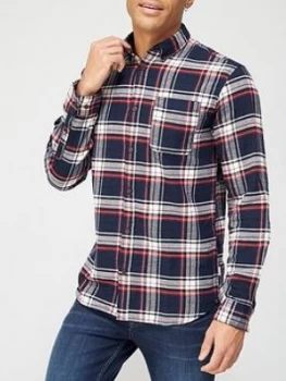 Jack & Jones Flannel Check Shirt - Navy