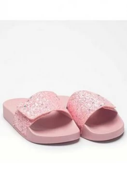 Lelli Kelly Glitter Barbara Slider - Pink, Size 11 Younger