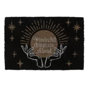 Fortune Teller Black Doormat