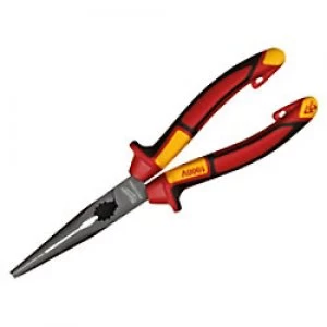 Milwaukee Long Round Nose Plier 4932464564 Forged Alloy Steel Grey, Red