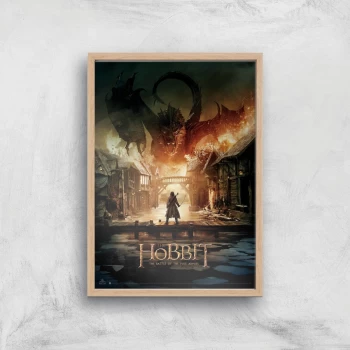 The Hobbit: Battle Of The Five Armies Giclee Art Print - A3 - Wooden Frame