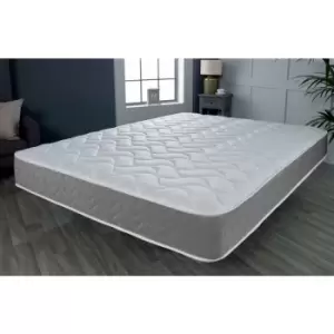 Grey Memory Foam Hybrid Sprung Open Coil Mattress, 4ft Small Double