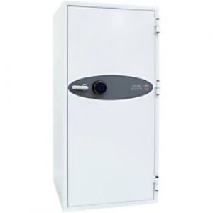 Phoenix Fire Safe with Fingerprint Lock 338L FS1912F 1685 x 690 x 650mm White