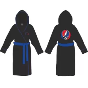 Grateful Dead - Steal Your Face Unisex Large - X Large Bathrobe - Black