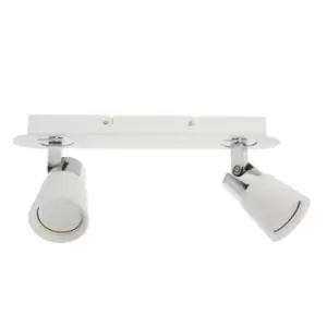 Cristal Record Lighting - Cristal Iris 2-Light 31.5cm Flush Mount GU10 White Chrome