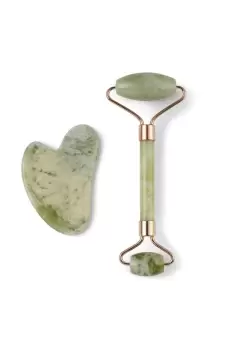 Gua Sha and Roller Set (Jade)