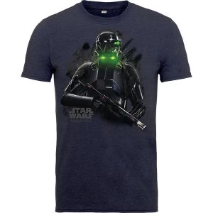 Star Wars - Rogue One Trooper Smoke Kids 9 - 11 Years T-Shirt - Blue