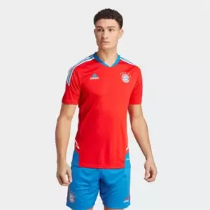 adidas FC Bayern Condivo 22 Training Jersey Mens - Red / Bright Royal