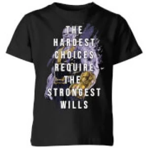 Avengers The Strongest Will Kids T-Shirt - Black - 11-12 Years