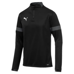 Puma Junior ftblPLAY 1/4 Zip Top Asphalt-Black - 9-10 Years