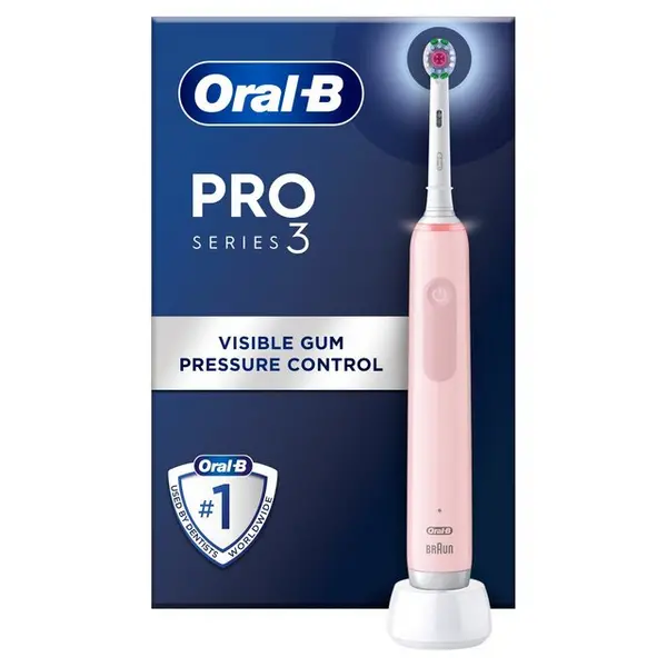 Oral B Pro 3-3000 Smart Pressure Sensor Pink Electric Toothbrush