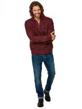 Joe Browns Reel Funnel Knit - Red Size M Men