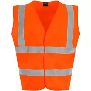 PRO RTX High Visibility Childrens/Kids Waistcoat (M) (Orange) - Orange