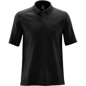 Stormtech Mens Endurance HD Polo Shirt (4XL) (Black/Dolphin)