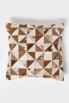 Diamond Hide Leather Cushion 45 x 45 cm