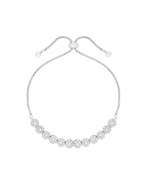 Jon Richard CZ Circle Pave Bracelet