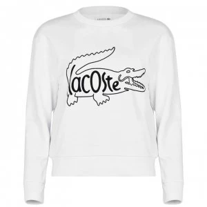 Lacoste Inside Croc Sweatshirt - White 001