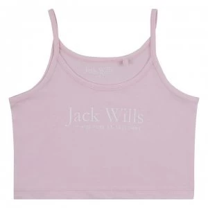 Jack Wills LL Script Vest JG21 - Pink Lady