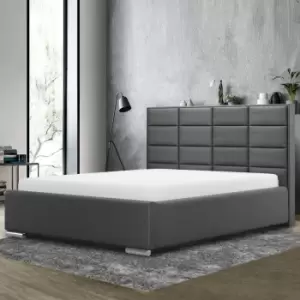 Tuanso Bed King Plush Velvet Grey