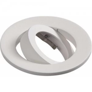 KnightsBridge Evolve Fire Rated Twist and Lock Downlight Tilt Trim Bezel - Matt White