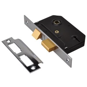 Union ES-SL Essentials 3 Lever Mortice Sashlock Chrome 79mm 3" Visi