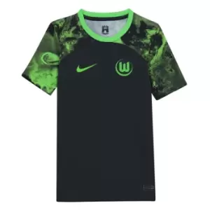 Nike Wolfsburg Away Shirt 2023 2024 Juniors - Black