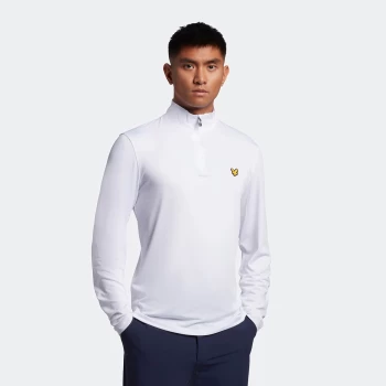 Mens Golf Stretch Midlayer - White - L