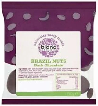 Biona Plain Chocolate Covered Rainforest Brazils - 80g