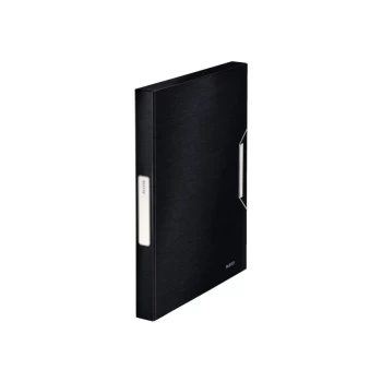 Style Box File Polypropylene 30MM Satin Black - Outer Carton of 5