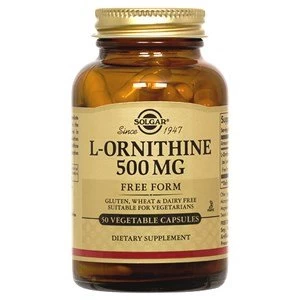 Solgar L Ornithine 500 mg Vegetable Capsules 50 Capsules