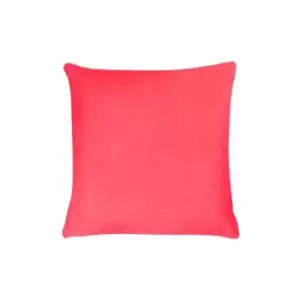 Furn Tanda Velvet Square Cushion Cover (One Size) (Pink Glow/Glow Orange) - Pink Glow/Glow Orange