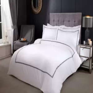 Emma Barclay Mayfair Duvet Set King Bed Graphite, Cotton 50% Polyester