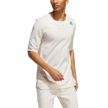 adidas Primeblue Always Om Yoga Henley Long-Sleeve Top Me - Wonder White