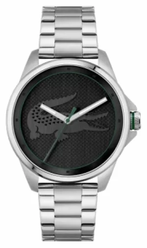 Lacoste LE CROC Black Dial Stainless Steel Bracelet 2011131 Watch