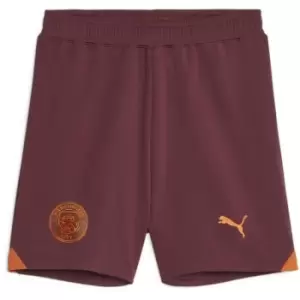 Puma Manchester City Away Shorts 2023 2024 Juniors - Red