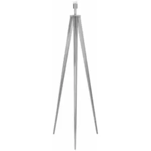 Minisun - 141cm Tripod Floor Lamp Base - Brushed Chrome