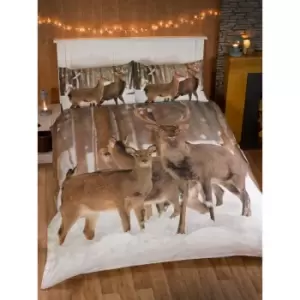 Winter Stag Duvet Set - Double