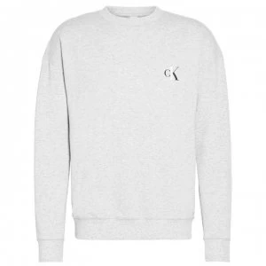 Calvin Klein Long Sleeve Crew Sweatshirt - Grey Heather