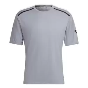 adidas Workout PU-Coated T-Shirt Mens - Grey