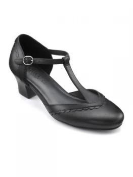 Hotter Vivienne Hotter T Bar Formal Shoe Black