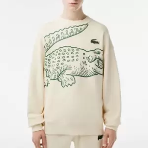 Lacoste Mens DO Croc 80'S Sweatshirt - White - M